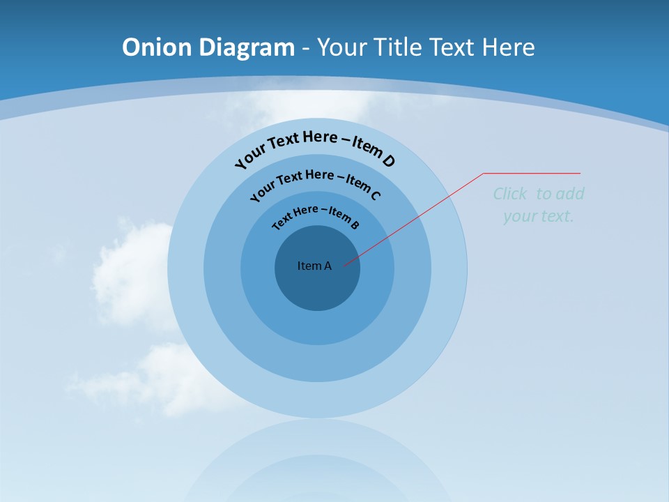 A Blue Sky With Clouds Powerpoint Template PowerPoint Template