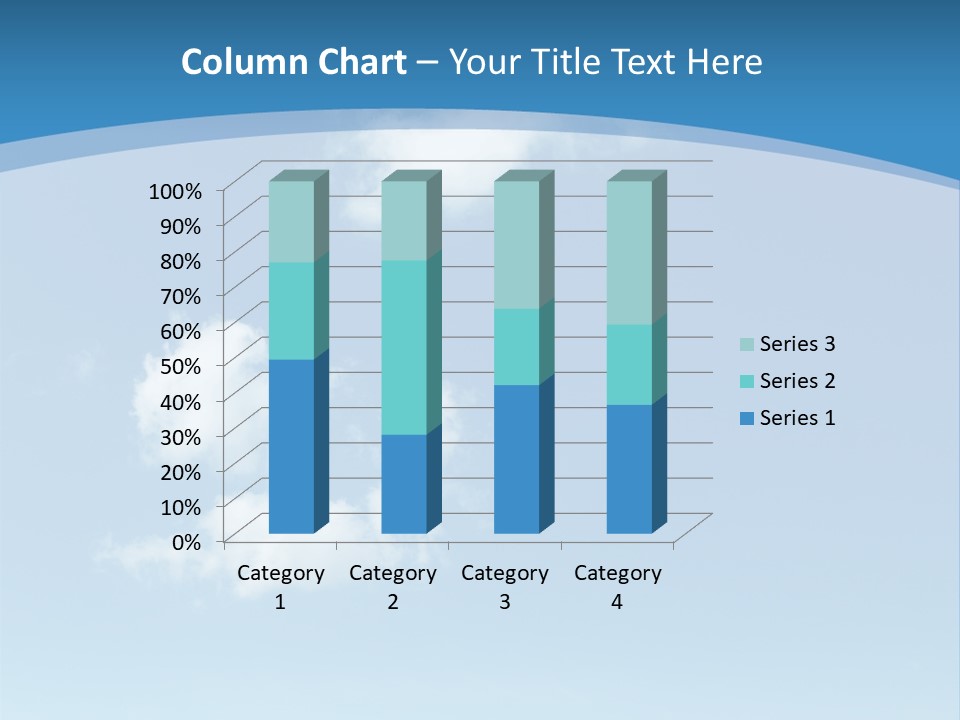 A Blue Sky With Clouds Powerpoint Template PowerPoint Template