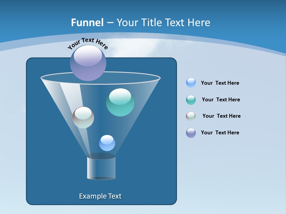 A Blue Sky With Clouds Powerpoint Template PowerPoint Template