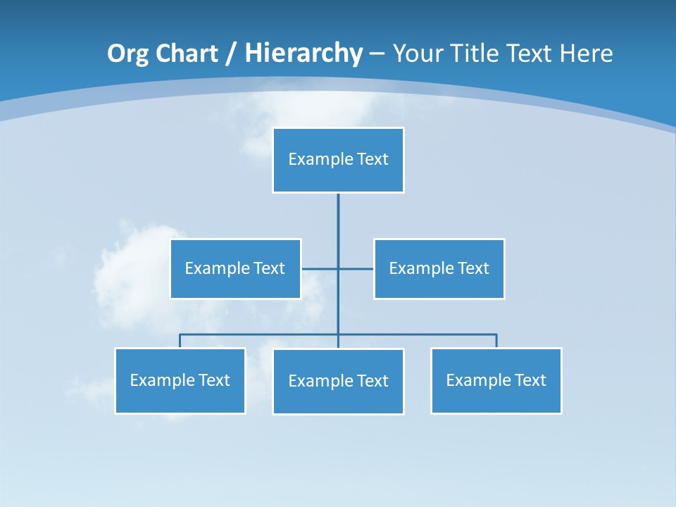 A Blue Sky With Clouds Powerpoint Template PowerPoint Template