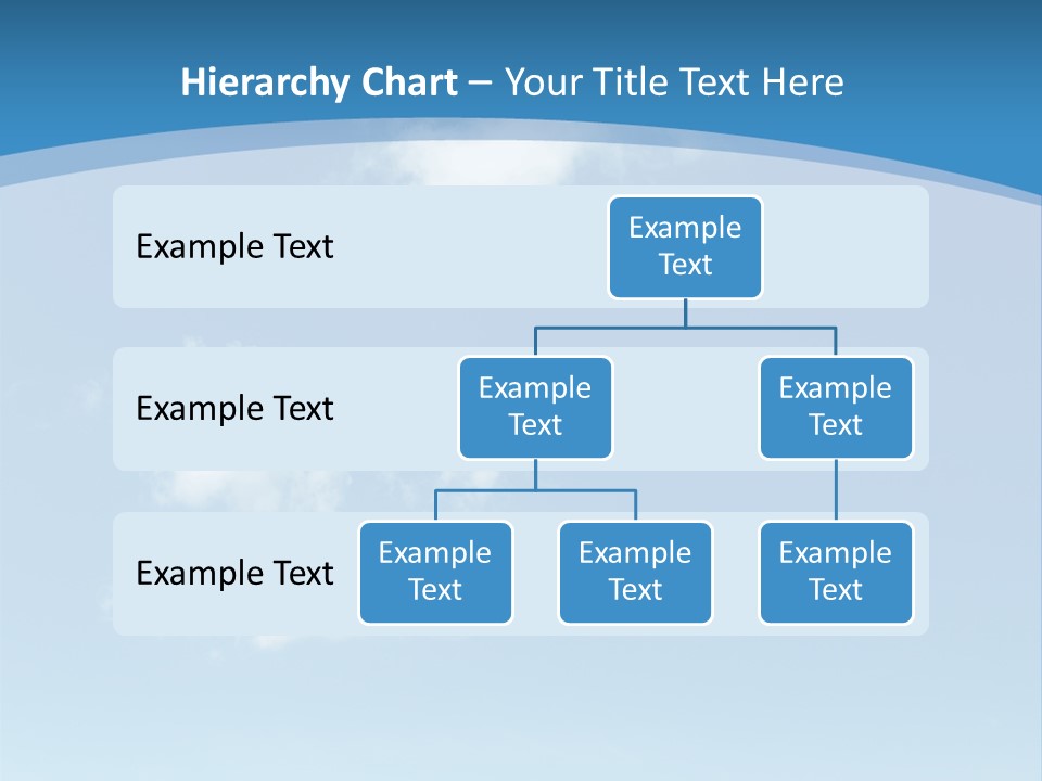 A Blue Sky With Clouds Powerpoint Template PowerPoint Template