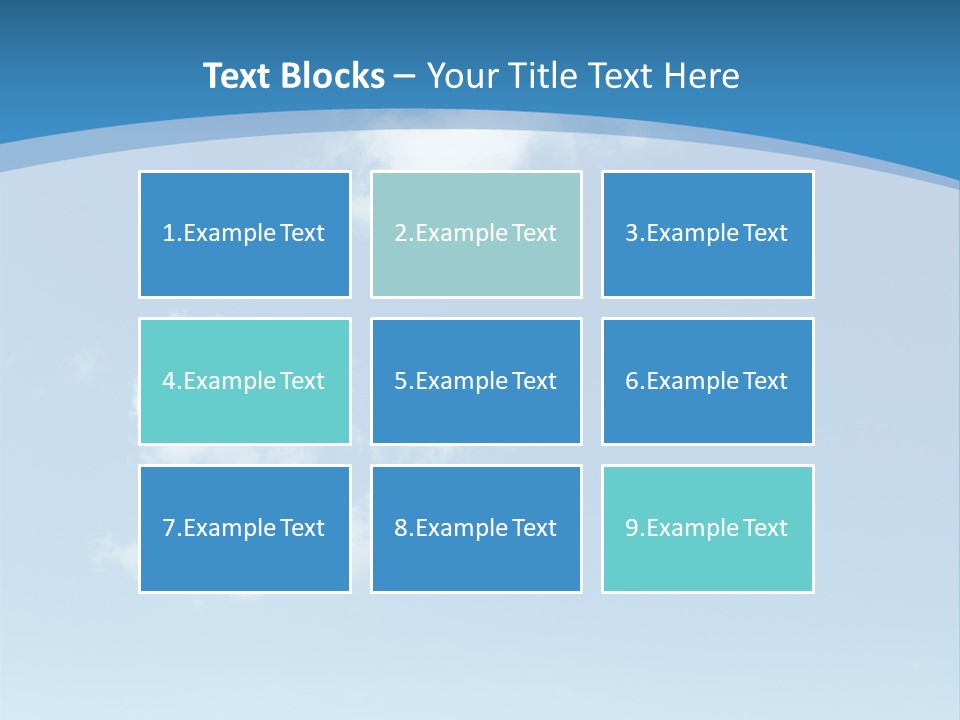 A Blue Sky With Clouds Powerpoint Template PowerPoint Template