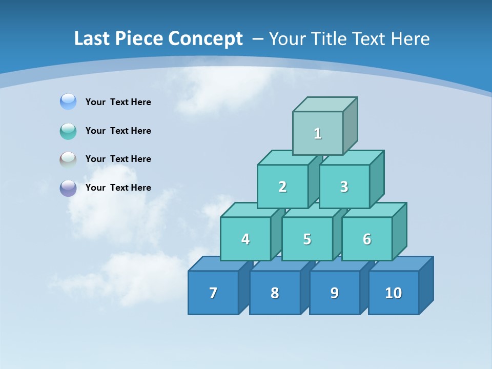 A Blue Sky With Clouds Powerpoint Template PowerPoint Template