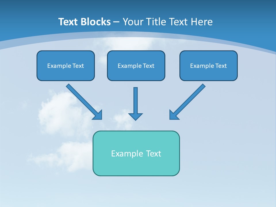 A Blue Sky With Clouds Powerpoint Template PowerPoint Template