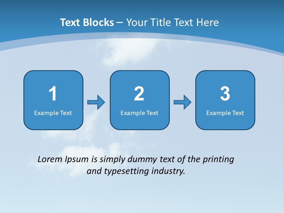 A Blue Sky With Clouds Powerpoint Template PowerPoint Template