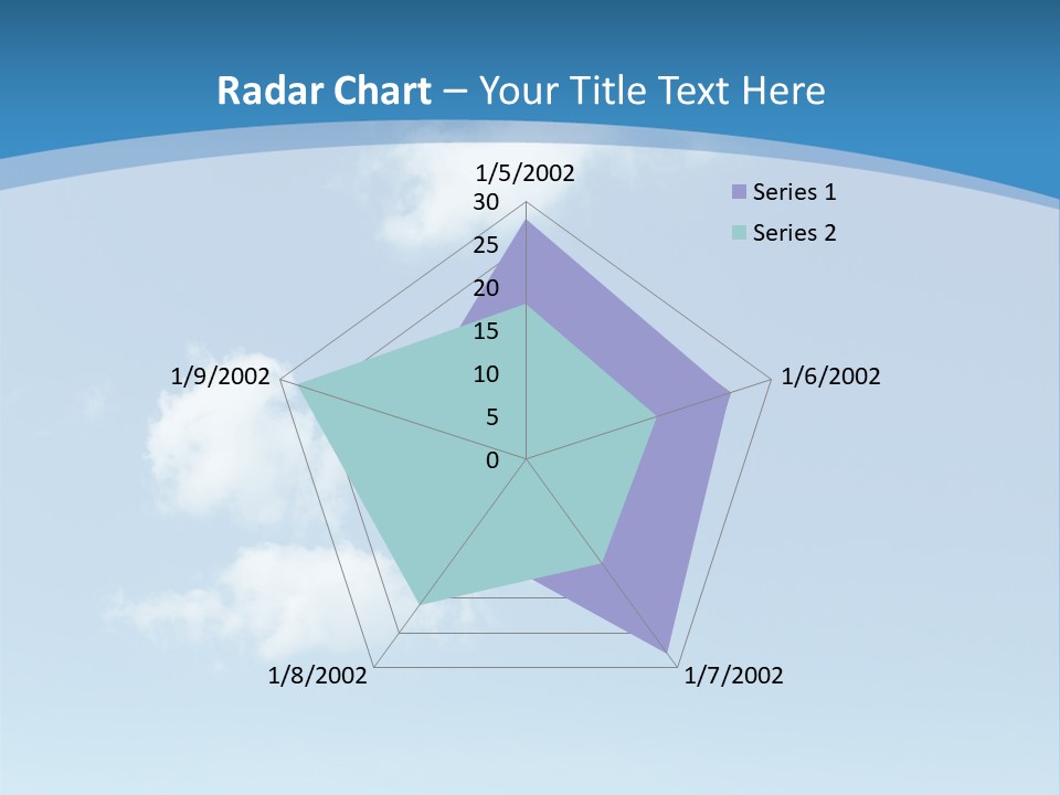 A Blue Sky With Clouds Powerpoint Template PowerPoint Template