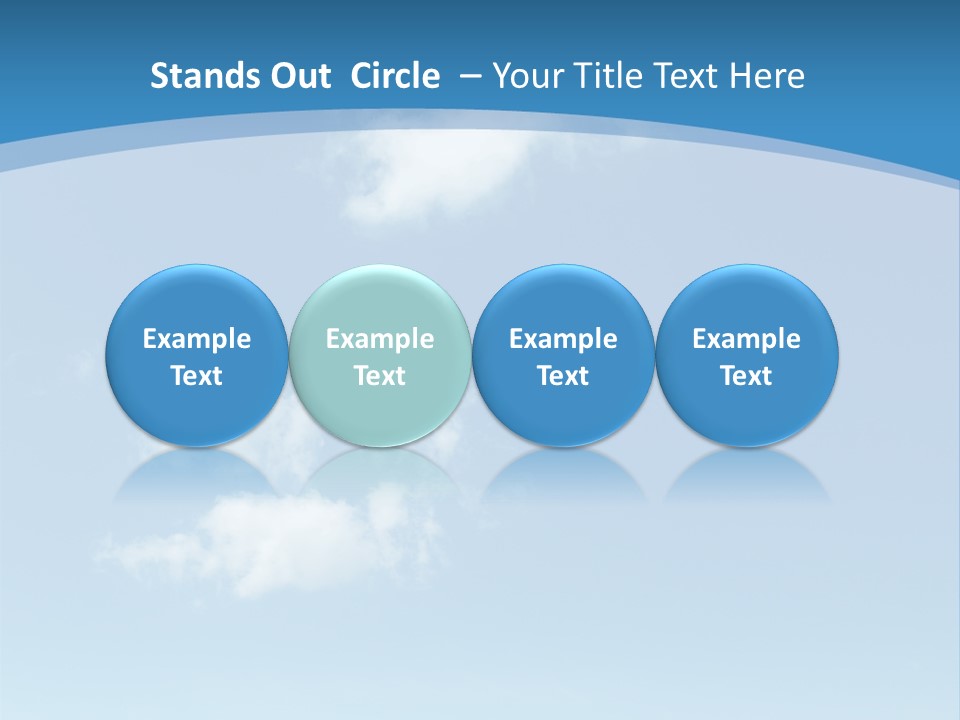 A Blue Sky With Clouds Powerpoint Template PowerPoint Template