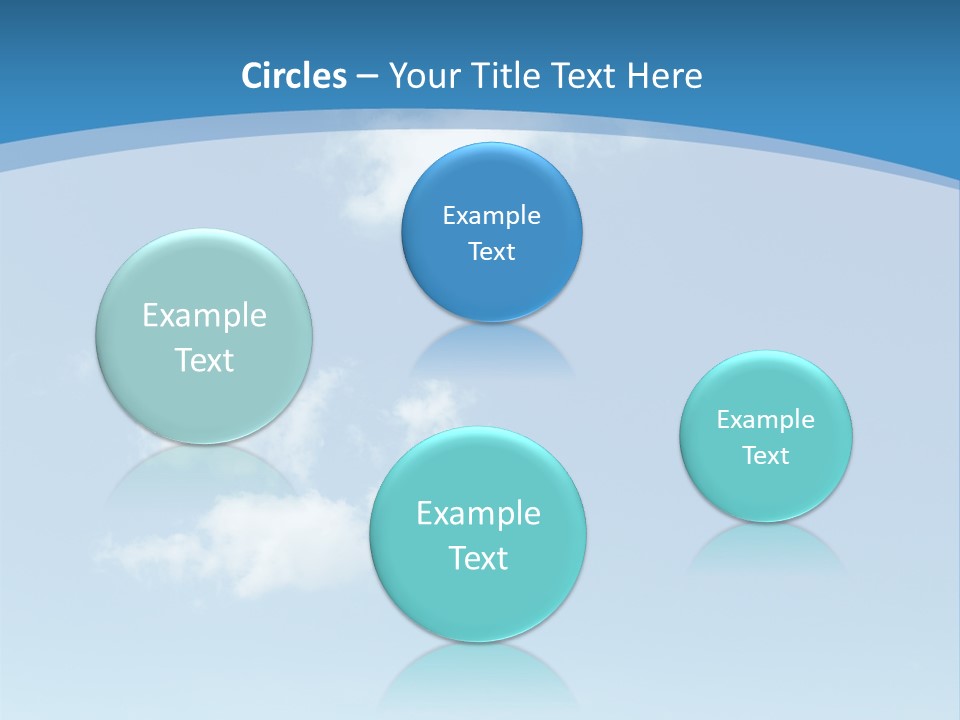 A Blue Sky With Clouds Powerpoint Template PowerPoint Template