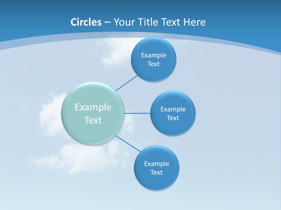 A Blue Sky With Clouds Powerpoint Template PowerPoint Template