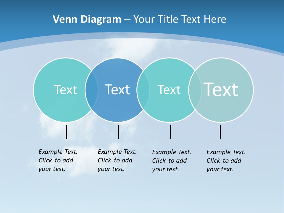 A Blue Sky With Clouds Powerpoint Template PowerPoint Template