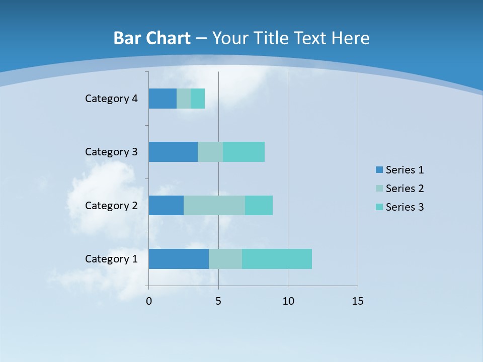 A Blue Sky With Clouds Powerpoint Template PowerPoint Template