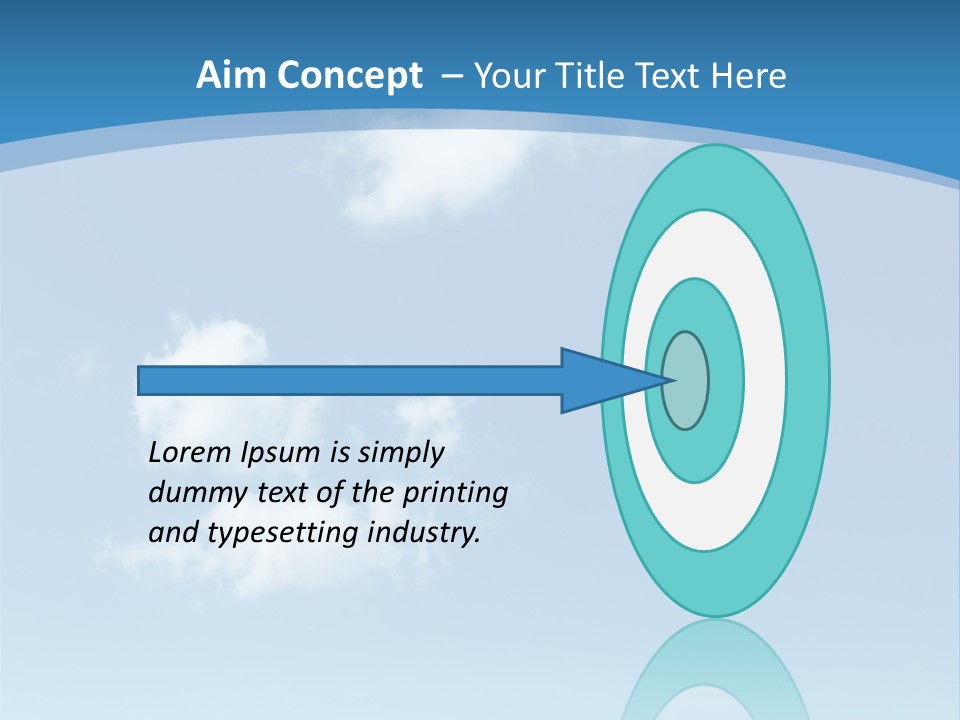 A Blue Sky With Clouds Powerpoint Template PowerPoint Template