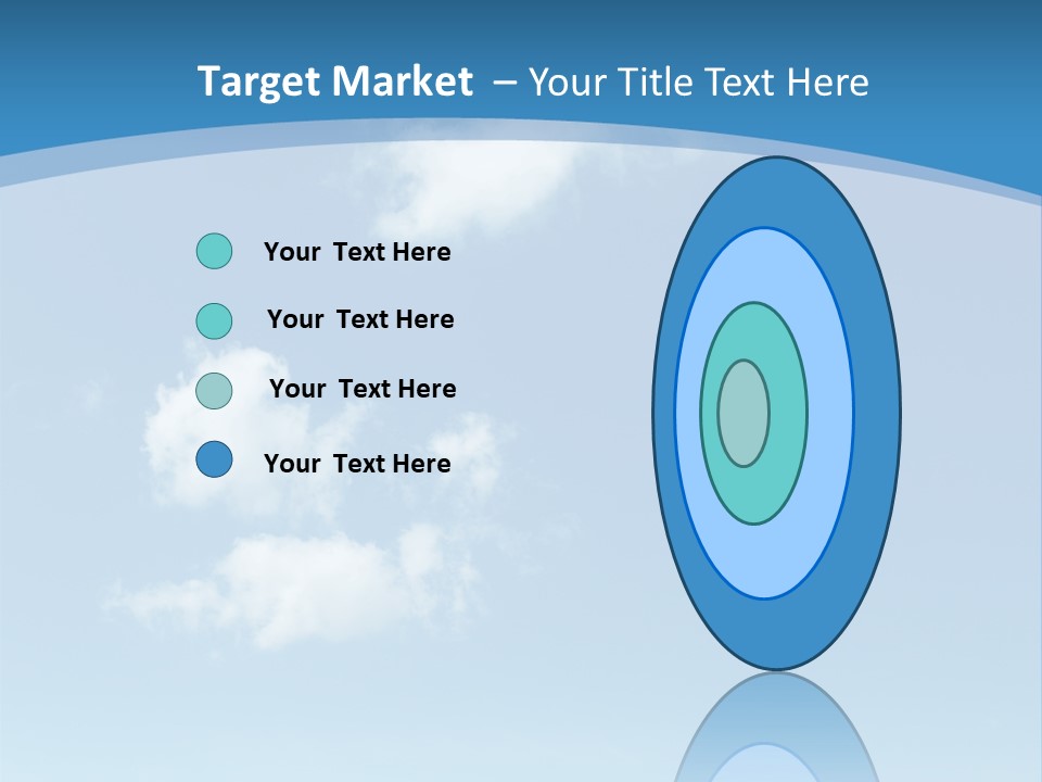 A Blue Sky With Clouds Powerpoint Template PowerPoint Template