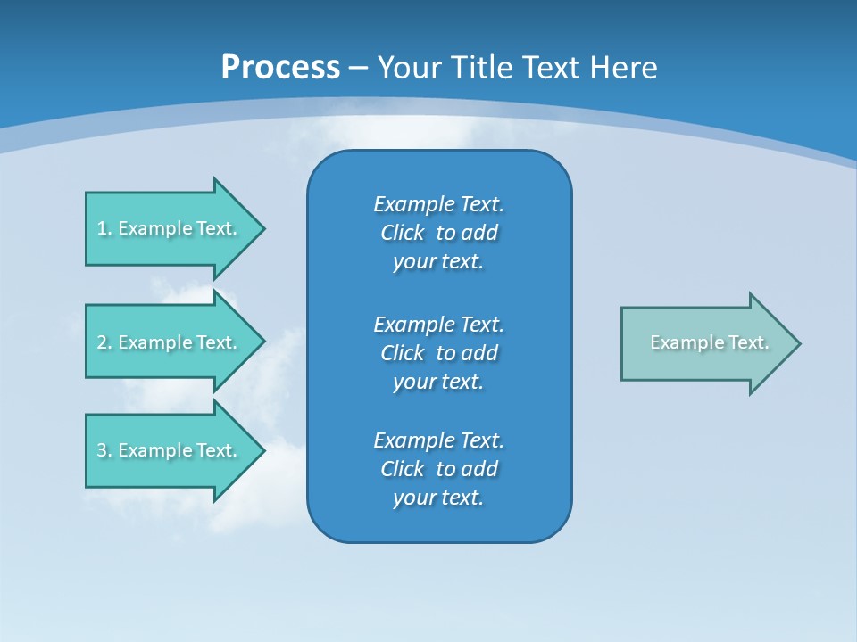 A Blue Sky With Clouds Powerpoint Template PowerPoint Template