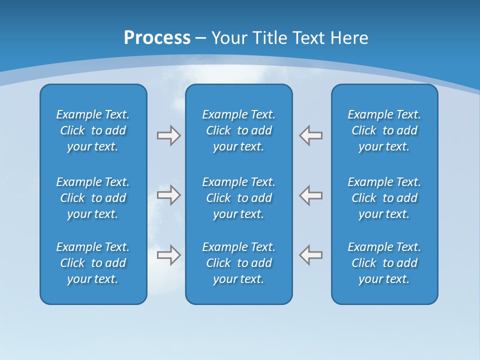 A Blue Sky With Clouds Powerpoint Template PowerPoint Template