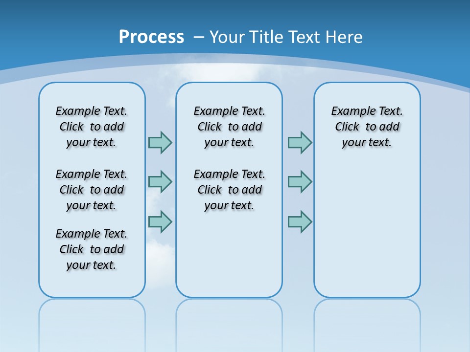 A Blue Sky With Clouds Powerpoint Template PowerPoint Template