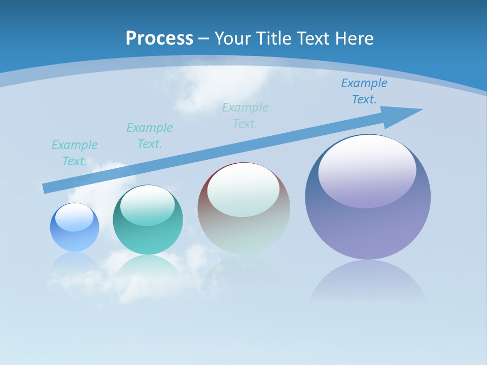 A Blue Sky With Clouds Powerpoint Template PowerPoint Template