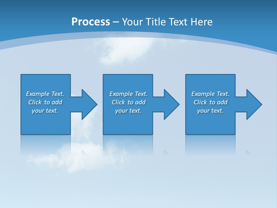 A Blue Sky With Clouds Powerpoint Template PowerPoint Template