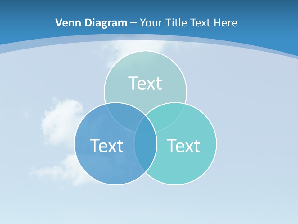 A Blue Sky With Clouds Powerpoint Template PowerPoint Template