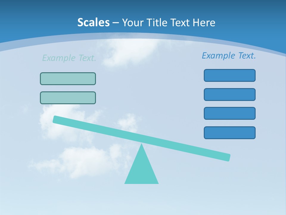 A Blue Sky With Clouds Powerpoint Template PowerPoint Template