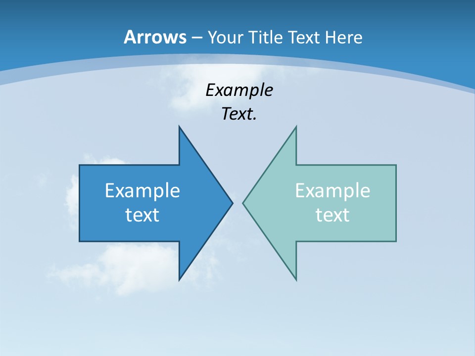 A Blue Sky With Clouds Powerpoint Template PowerPoint Template