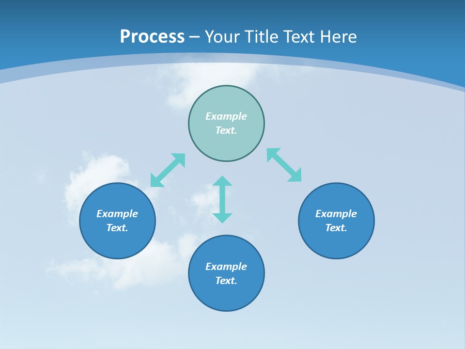 A Blue Sky With Clouds Powerpoint Template PowerPoint Template