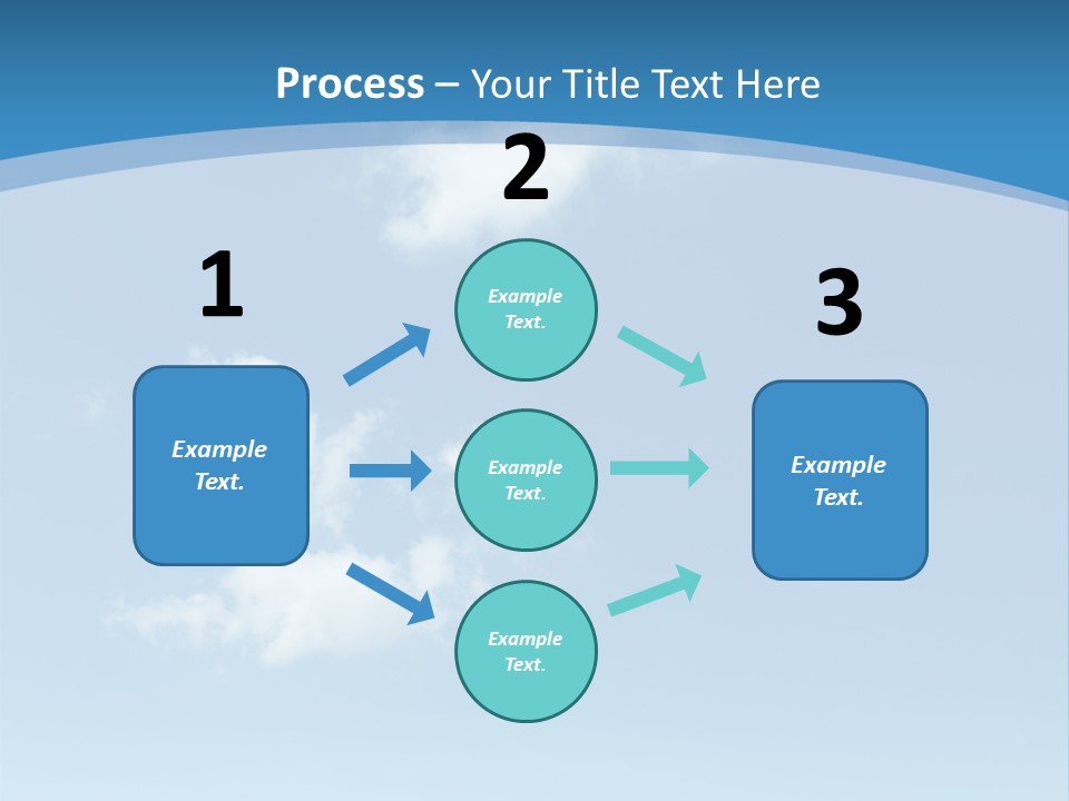 A Blue Sky With Clouds Powerpoint Template PowerPoint Template
