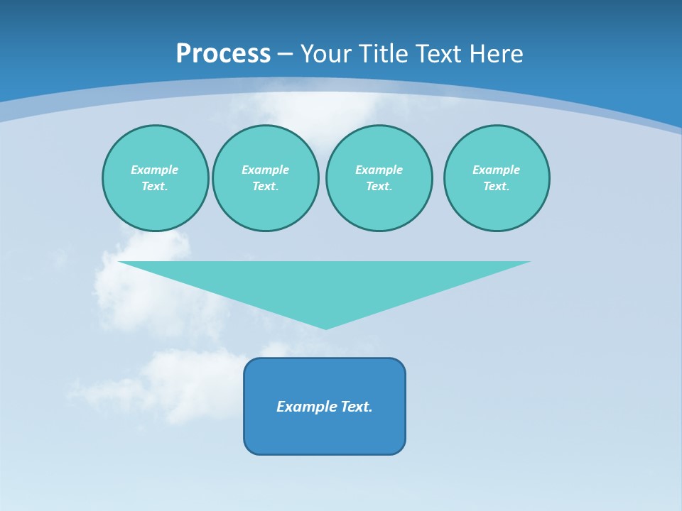 A Blue Sky With Clouds Powerpoint Template PowerPoint Template