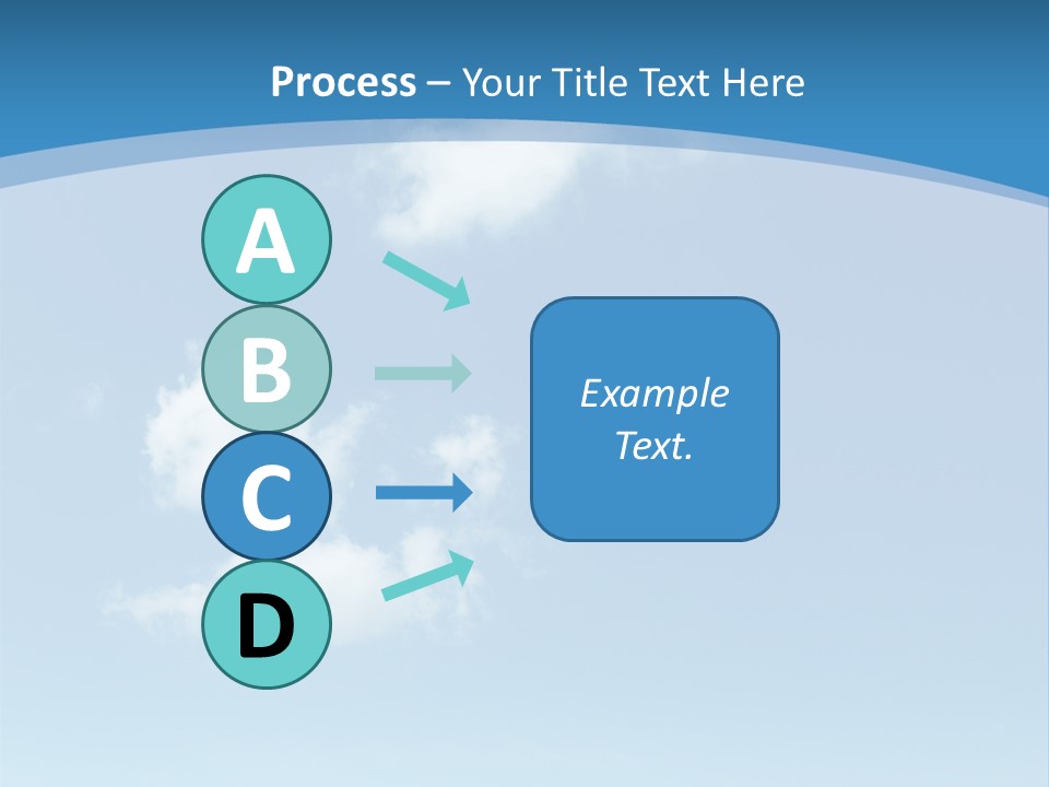 A Blue Sky With Clouds Powerpoint Template PowerPoint Template