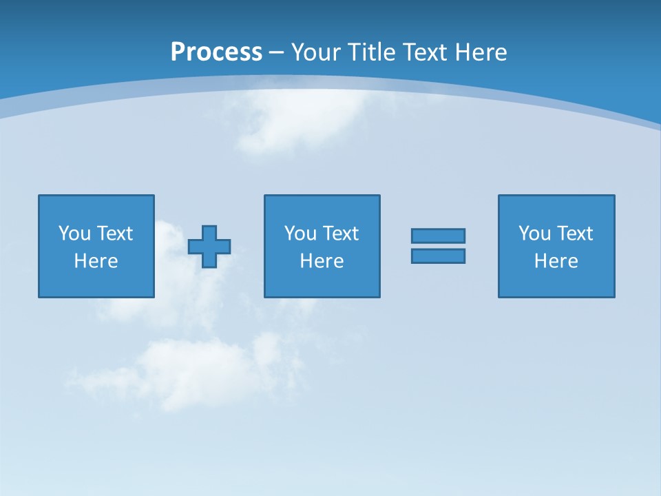 A Blue Sky With Clouds Powerpoint Template PowerPoint Template