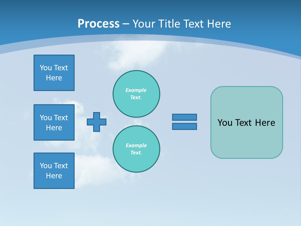 A Blue Sky With Clouds Powerpoint Template PowerPoint Template