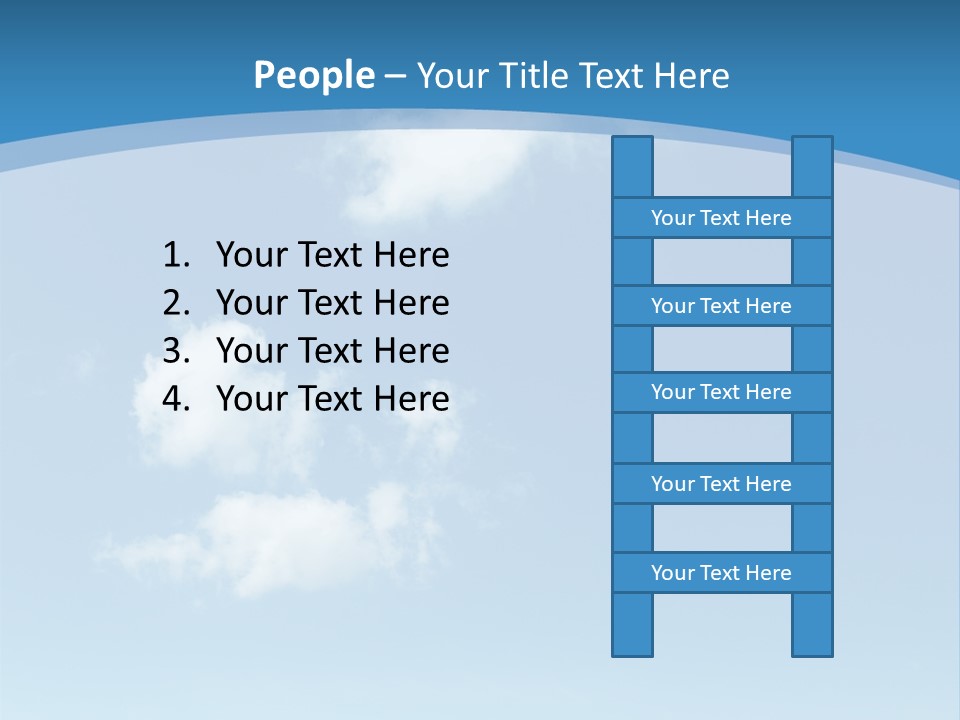 A Blue Sky With Clouds Powerpoint Template PowerPoint Template