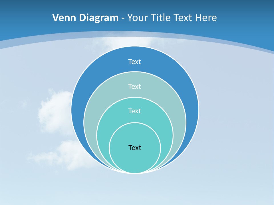 A Blue Sky With Clouds Powerpoint Template PowerPoint Template
