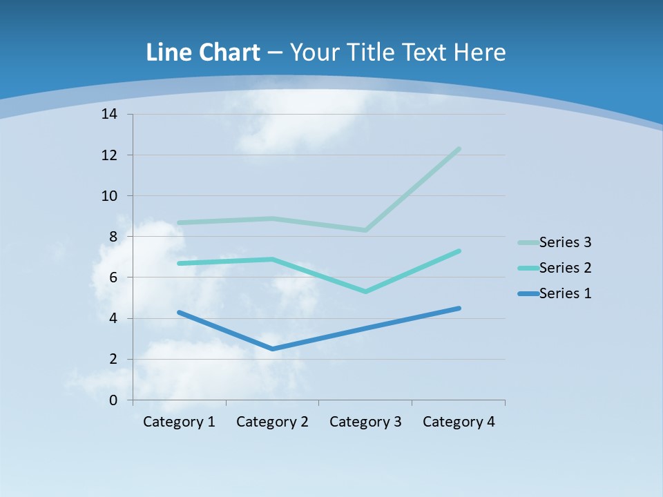 A Blue Sky With Clouds Powerpoint Template PowerPoint Template