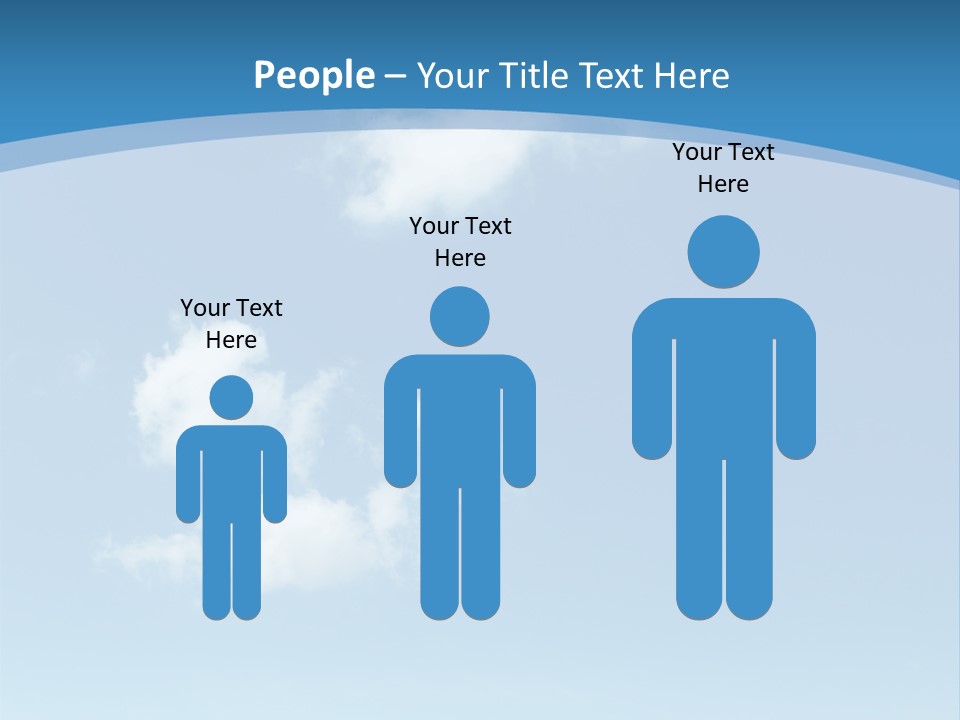 A Blue Sky With Clouds Powerpoint Template PowerPoint Template