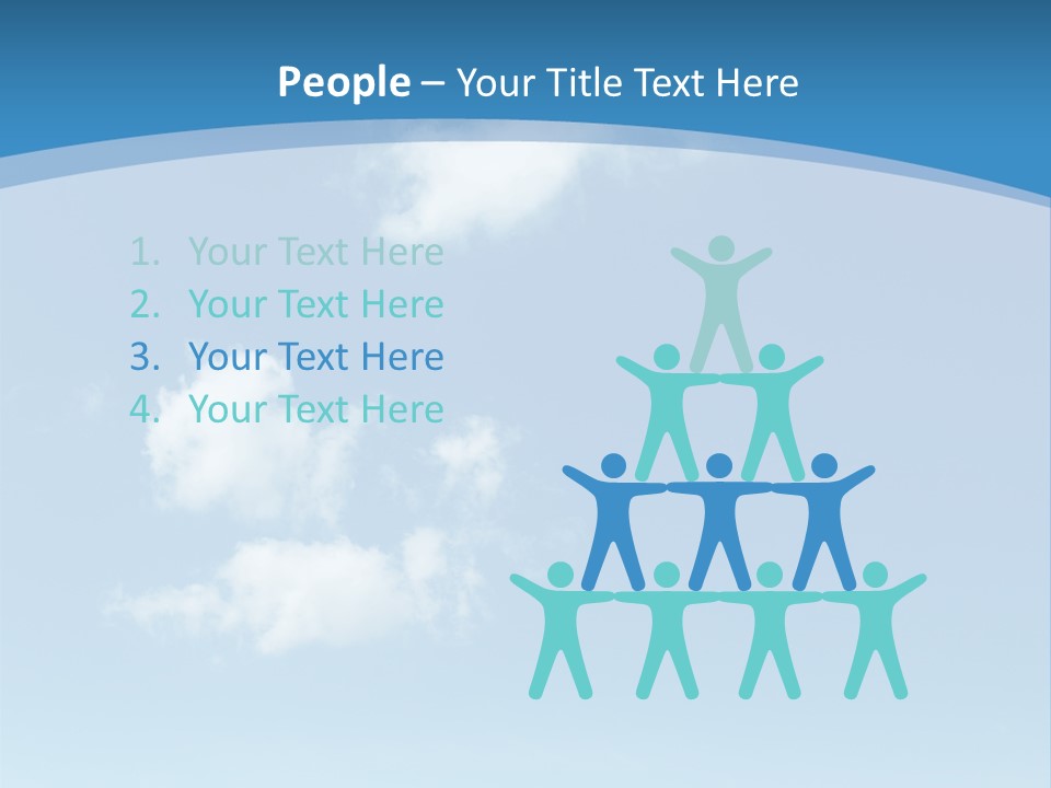 A Blue Sky With Clouds Powerpoint Template PowerPoint Template