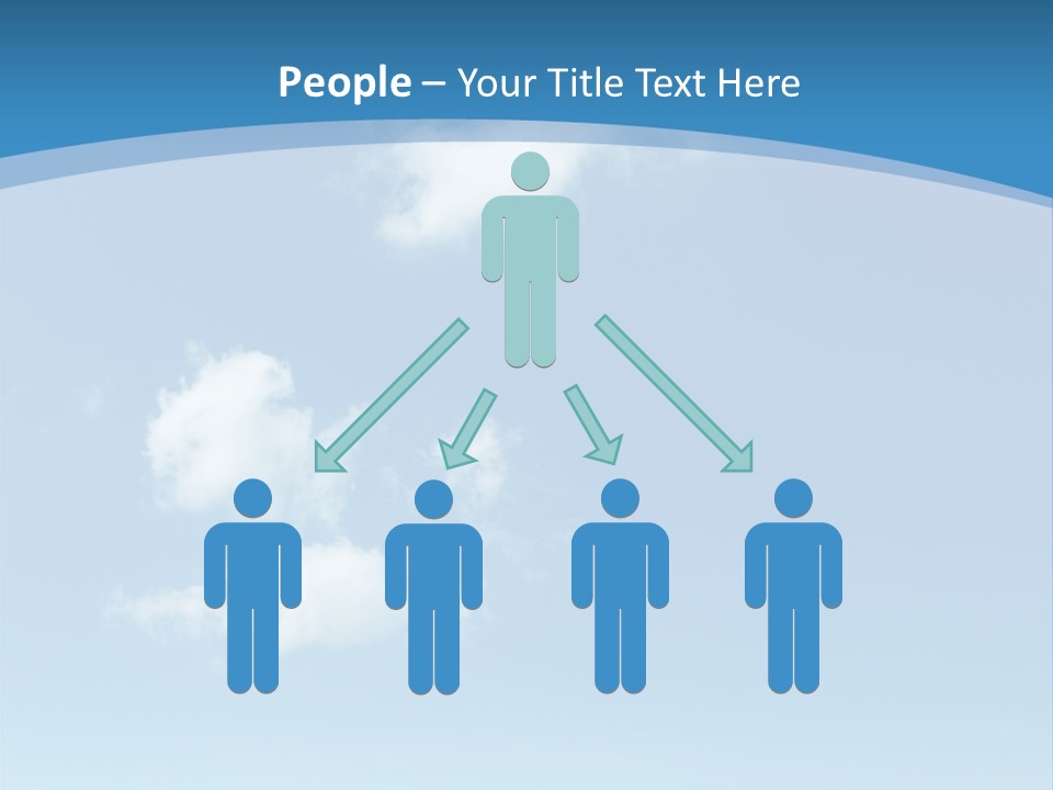 A Blue Sky With Clouds Powerpoint Template PowerPoint Template