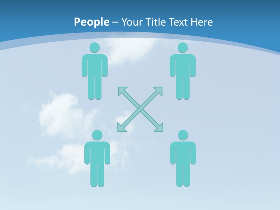 A Blue Sky With Clouds Powerpoint Template PowerPoint Template