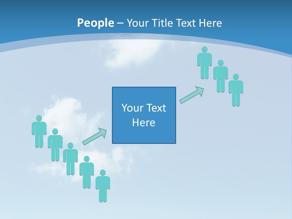 A Blue Sky With Clouds Powerpoint Template PowerPoint Template