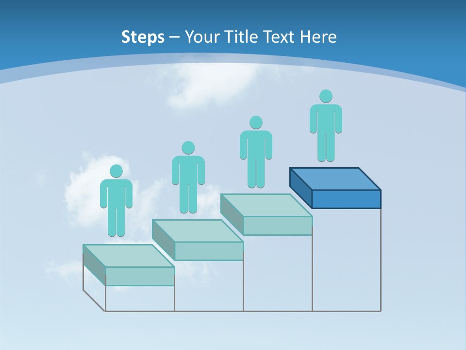 A Blue Sky With Clouds Powerpoint Template PowerPoint Template