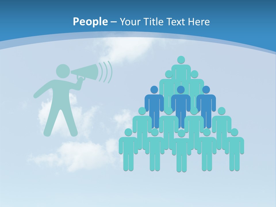 A Blue Sky With Clouds Powerpoint Template PowerPoint Template