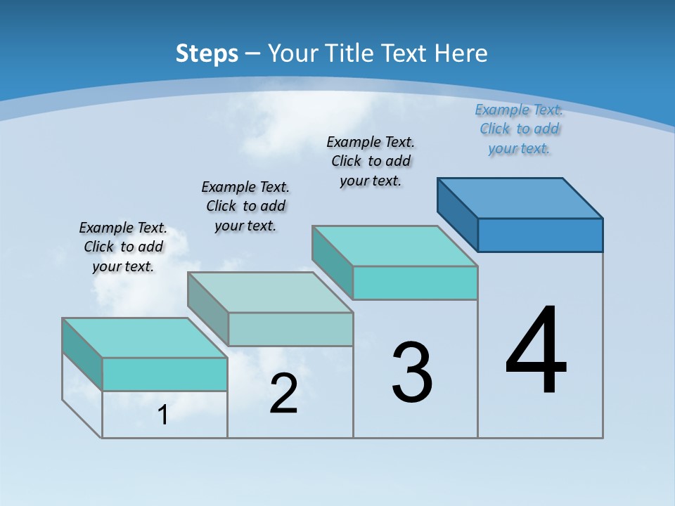 A Blue Sky With Clouds Powerpoint Template PowerPoint Template