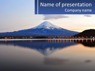 Mountain And Bay PowerPoint Template