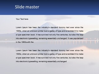 Mountain And Bay PowerPoint Template