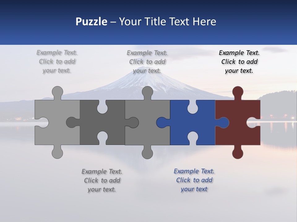 Mountain And Bay PowerPoint Template