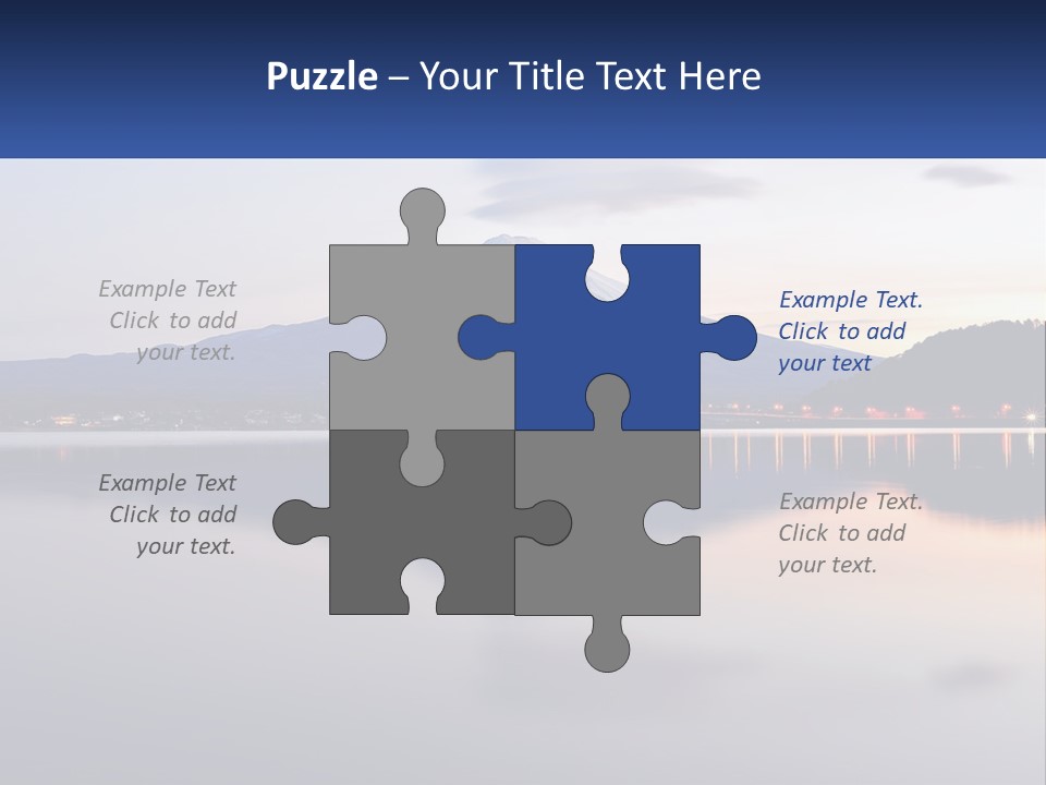 Mountain And Bay PowerPoint Template