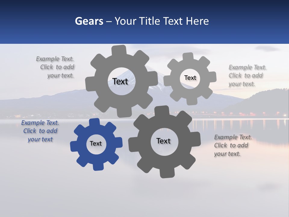 Mountain And Bay PowerPoint Template