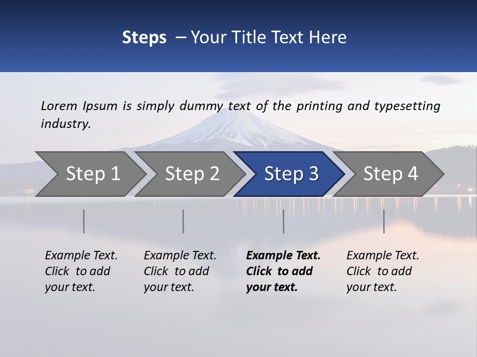 Mountain And Bay PowerPoint Template