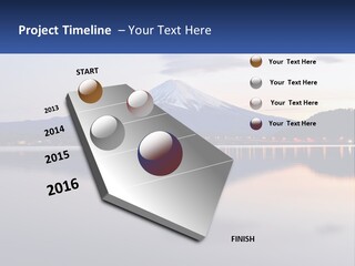 Mountain And Bay PowerPoint Template