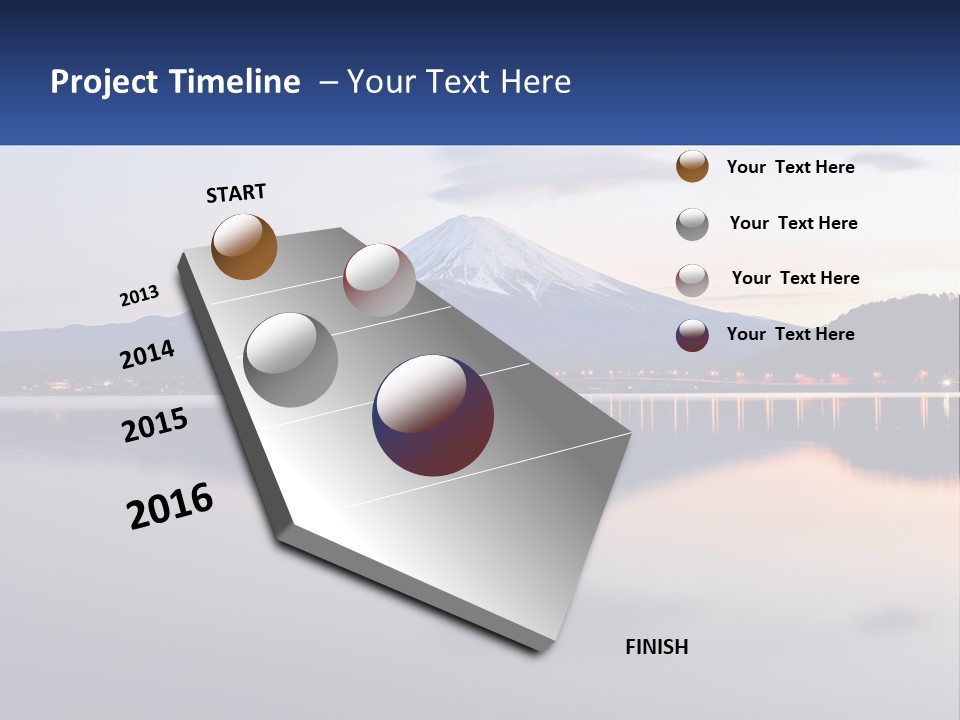 Mountain And Bay PowerPoint Template